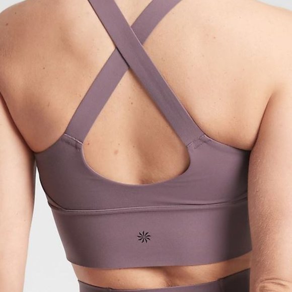 NWT Athleta Purple Formation Longline Sports Bra - Picture 3 of 7